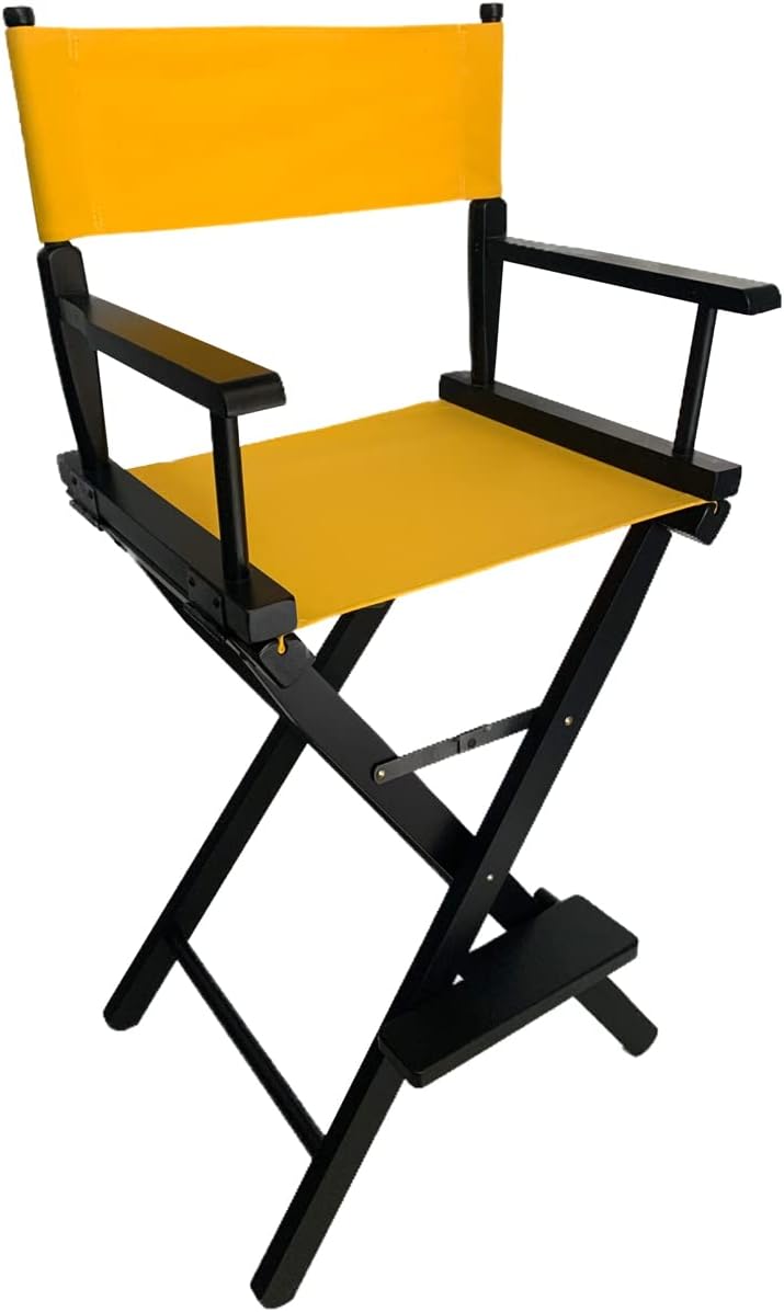 TBACW 2 Set (4pcs) 18''L X 15''W Directors Chair Canvas Replacement Covers Kit for Directors Chairs Movie Chair Replacement Canvas Oxford Cloth Cover for Home Director Chair (Yellow) - Image 5